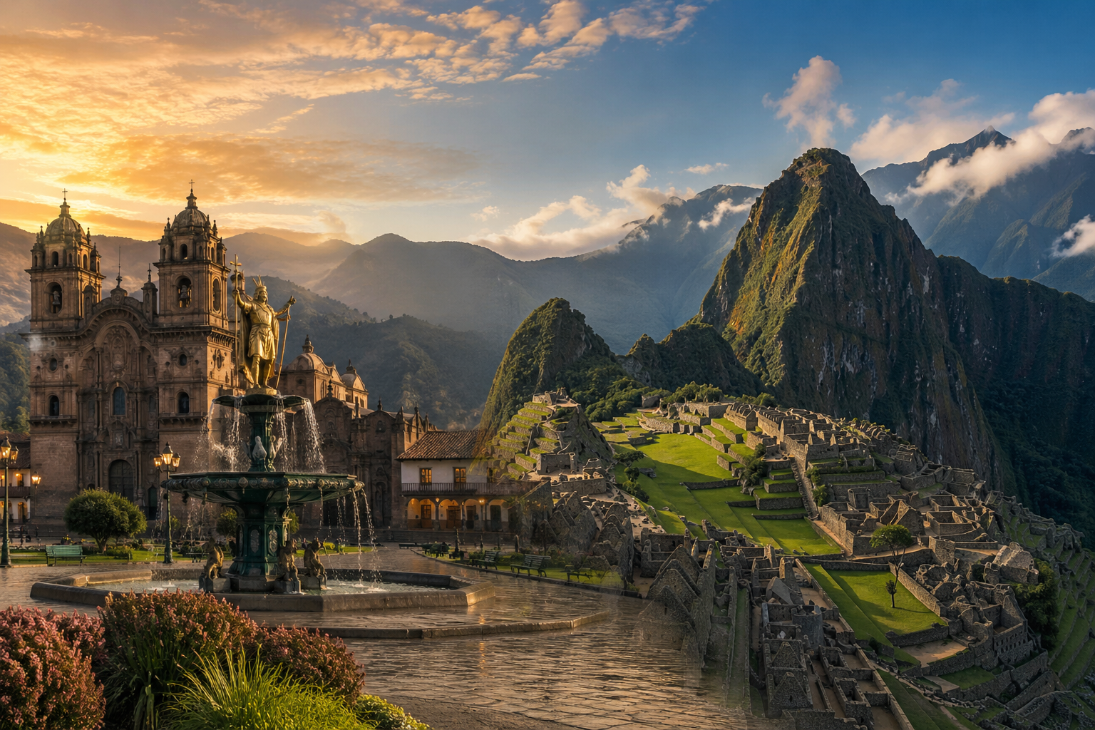 Amanecer en Machu Picchu